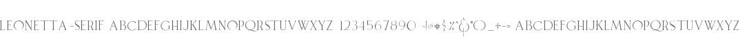 Leonetta-Serif