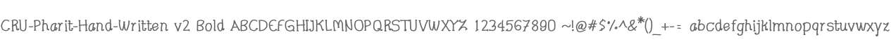 CRU-Pharit-Hand-Written v2 Bold