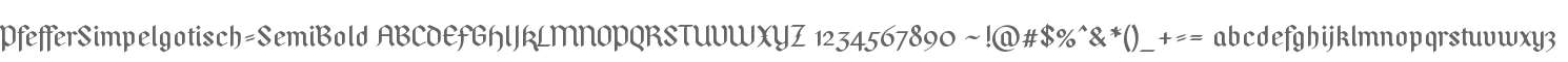 Pfeffer Simpelgotisch