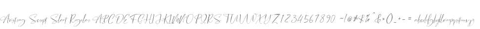 Amstrong Script Slant