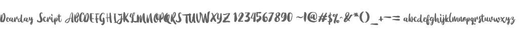 Dearday Script