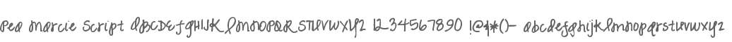 Pea Marcie Script