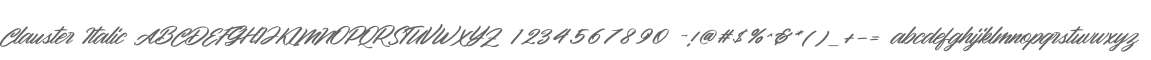 Clauster Italic