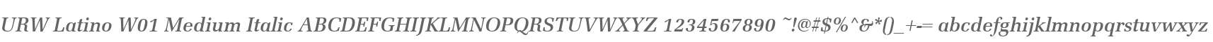 URW Latino W01 Medium Italic