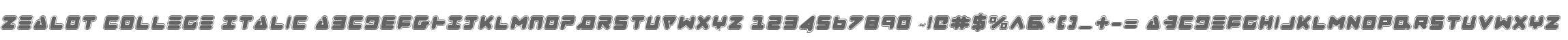 Zealot College Italic