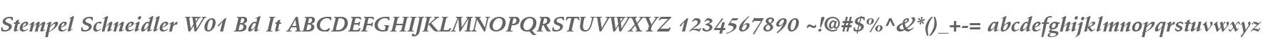 Stempel Schneidler W01 Bd It