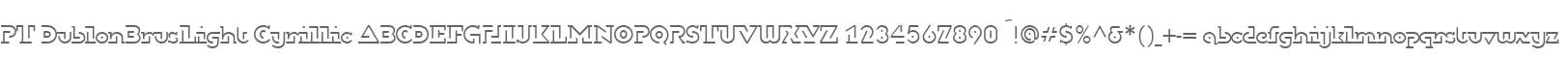 PT DublonBrusLight Cyrillic