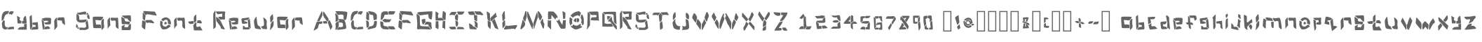 Cyber Sans Font Regular