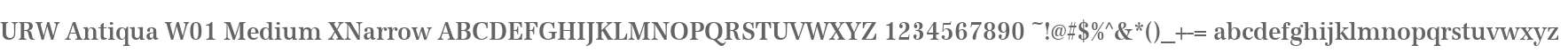 URW Antiqua W01 Medium XNarrow