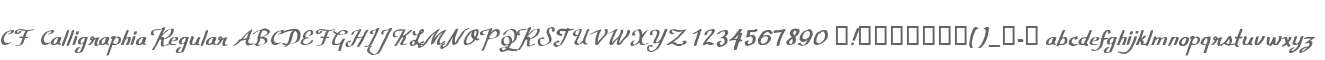 CF Calligraphia Regular