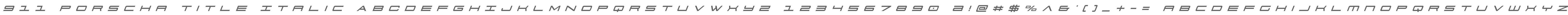 911 Porscha Title Italic
