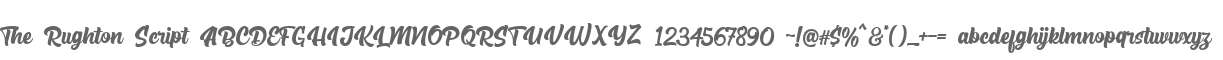 The Rughton Script