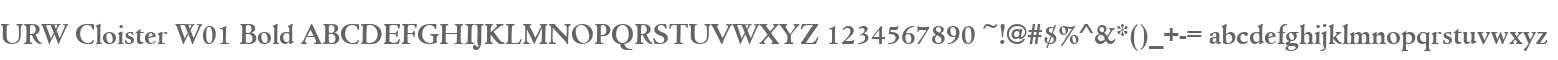 URW Cloister W01 Bold