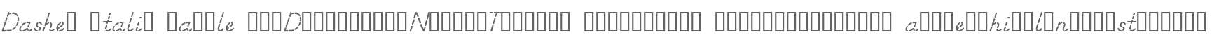 Dashed Italic Sample