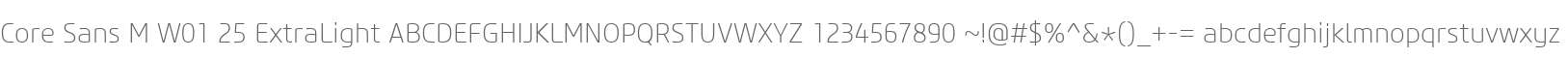 Core Sans M W01 25 ExtraLight