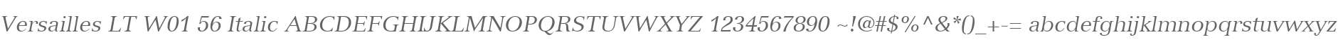Versailles LT W01 56 Italic