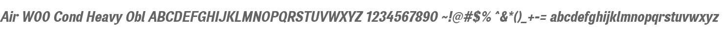Air W00 Cond Heavy Obl