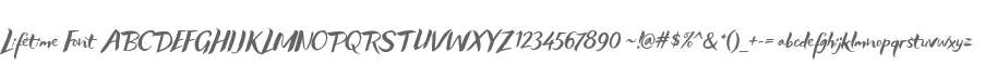 Lifetime Font