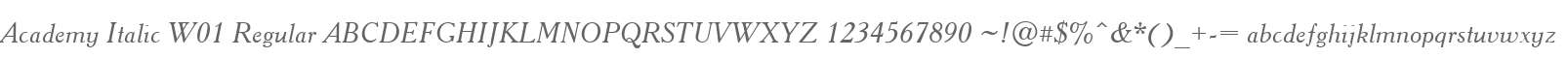 Academy Italic W01 Regular
