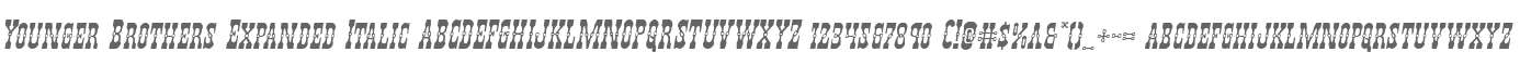 Younger Brothers Expanded Italic