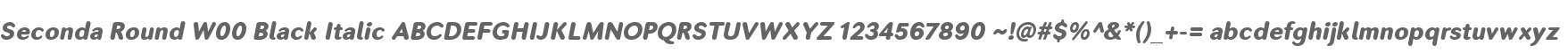 Seconda Round W00 Black Italic