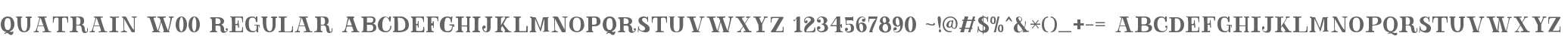 Quatrain W00 Regular