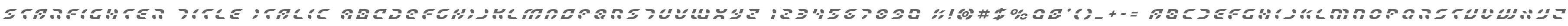 Starfighter Title Italic
