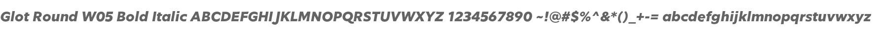 Glot Round W05 Bold Italic