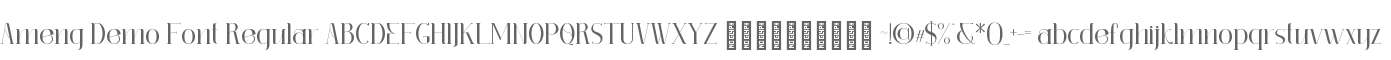 Ameng Demo Font