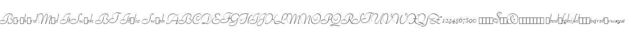 BernhardMod ItSwash BT Italic Swash