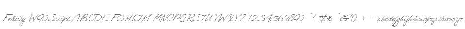 Felicity W90 Script