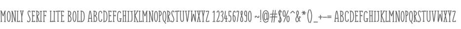 Monly Serif Lite