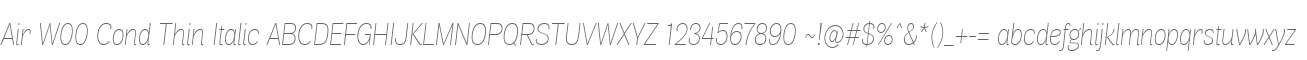 Air W00 Cond Thin Italic