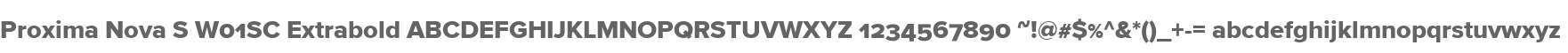 Proxima Nova S W01SC Extrabold