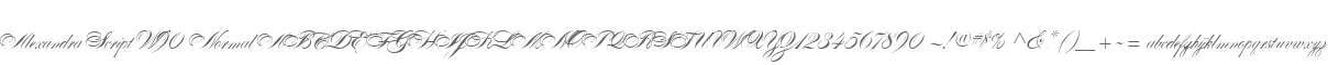 Alexandra Script W90 Normal