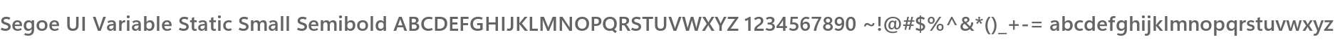 Segoe UI Variable Static Small Semibold