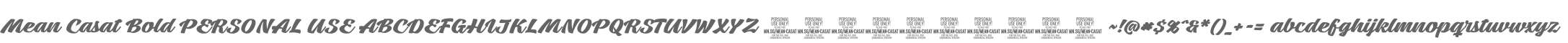Mean Casat Bold PERSONAL USE