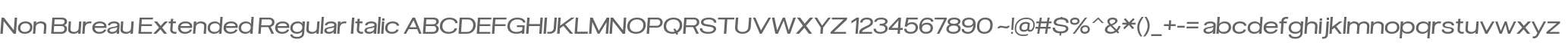 Non Bureau Extended