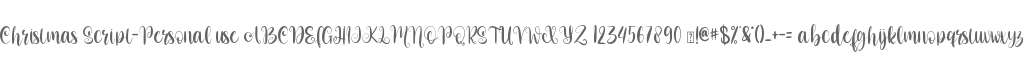 Christmas Script-Personal use
