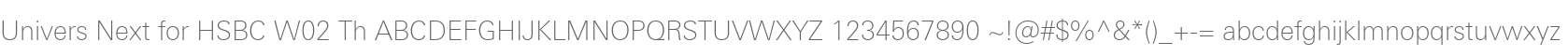 Univers Next for HSBC W02 Th