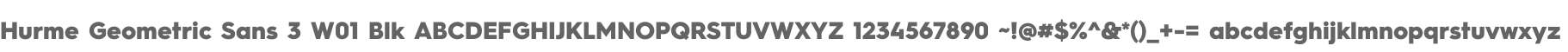 Hurme Geometric Sans 3 W01 Blk