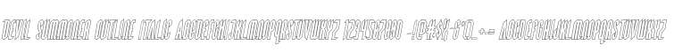 Devil Summoner Outline Italic
