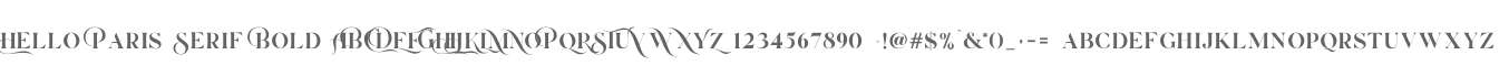 Hello Paris Serif Bold