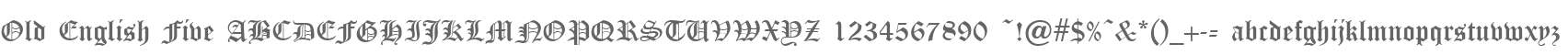Old English Five