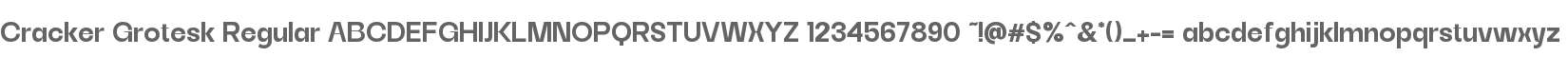 Cracker Grotesk