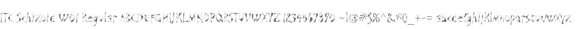 ITC Schizoid W01 Regular