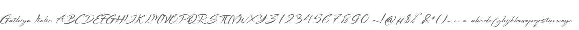 Gathiya Italic