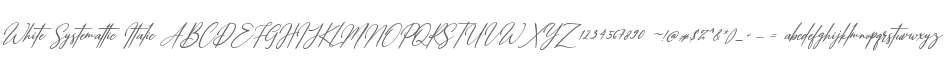 White Systemattic Italic