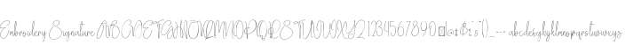 Embroidery Signature