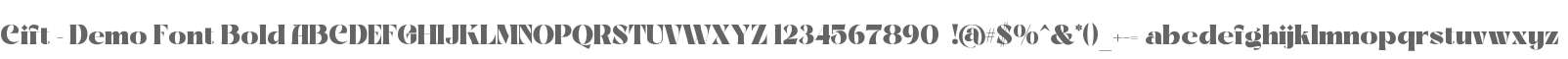 Cift - Demo Font